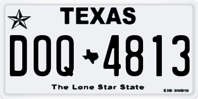 TX license plate DOQ4813
