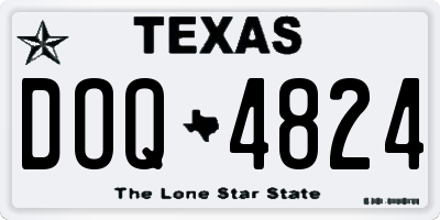 TX license plate DOQ4824