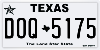TX license plate DOQ5175