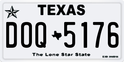 TX license plate DOQ5176