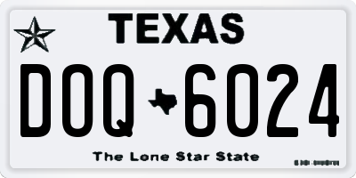 TX license plate DOQ6024