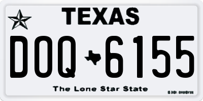 TX license plate DOQ6155