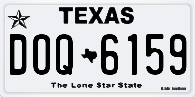 TX license plate DOQ6159