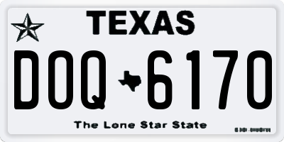 TX license plate DOQ6170