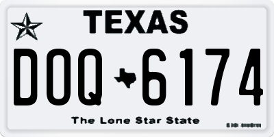TX license plate DOQ6174