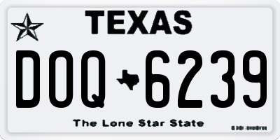 TX license plate DOQ6239