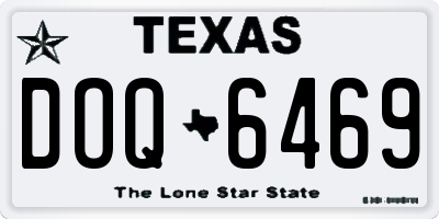 TX license plate DOQ6469