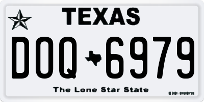 TX license plate DOQ6979