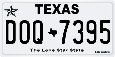 TX license plate DOQ7395