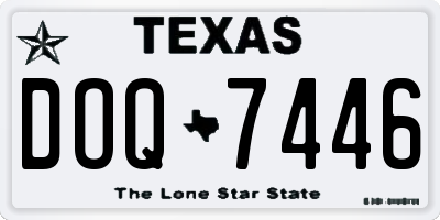 TX license plate DOQ7446