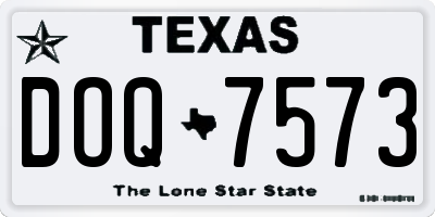 TX license plate DOQ7573