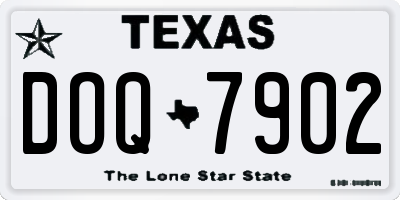 TX license plate DOQ7902