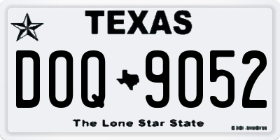 TX license plate DOQ9052