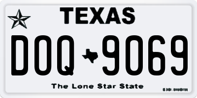 TX license plate DOQ9069