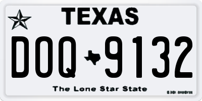 TX license plate DOQ9132
