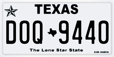 TX license plate DOQ9440