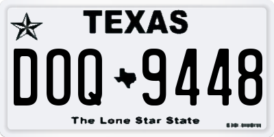 TX license plate DOQ9448