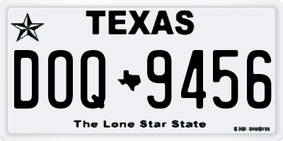 TX license plate DOQ9456
