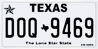 TX license plate DOQ9469