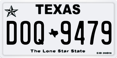 TX license plate DOQ9479