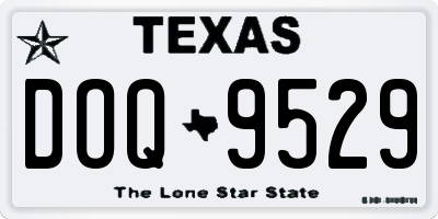 TX license plate DOQ9529