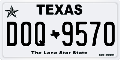 TX license plate DOQ9570