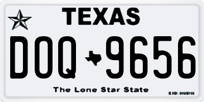 TX license plate DOQ9656