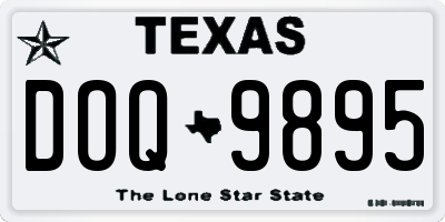 TX license plate DOQ9895
