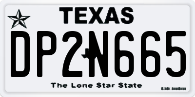 TX license plate DP2N665