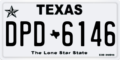 TX license plate DPD6146