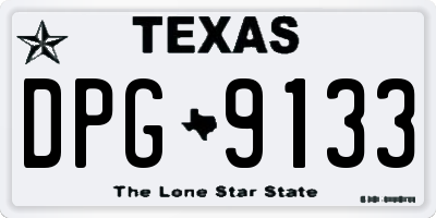 TX license plate DPG9133