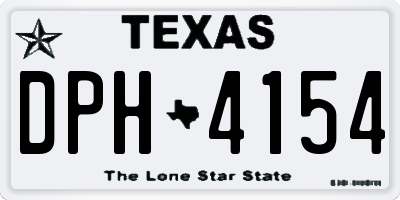 TX license plate DPH4154