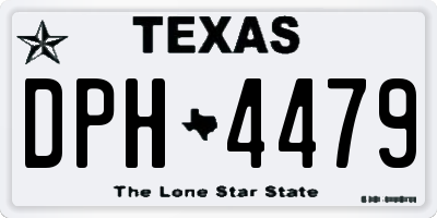 TX license plate DPH4479