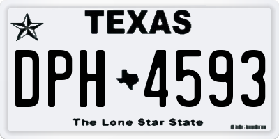 TX license plate DPH4593