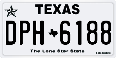 TX license plate DPH6188