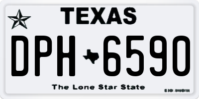 TX license plate DPH6590