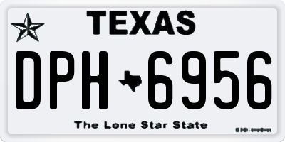 TX license plate DPH6956