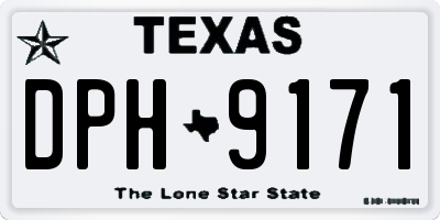 TX license plate DPH9171