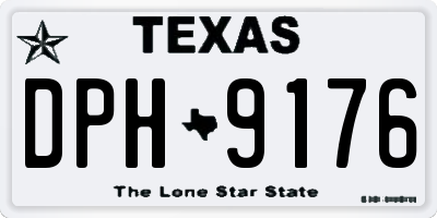 TX license plate DPH9176