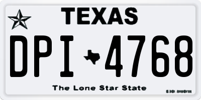 TX license plate DPI4768