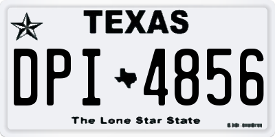 TX license plate DPI4856