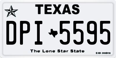 TX license plate DPI5595