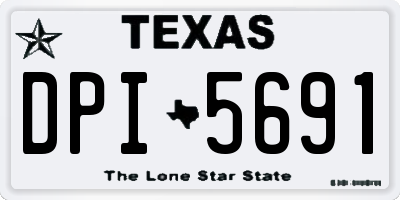 TX license plate DPI5691