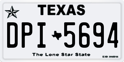 TX license plate DPI5694