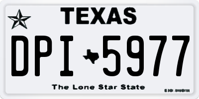 TX license plate DPI5977