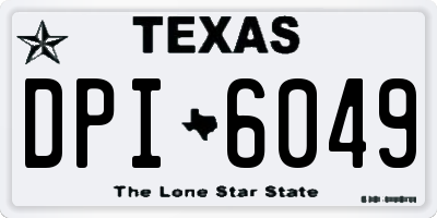 TX license plate DPI6049