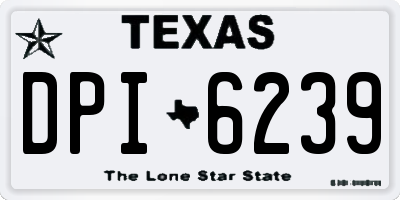 TX license plate DPI6239