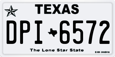 TX license plate DPI6572