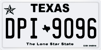 TX license plate DPI9096