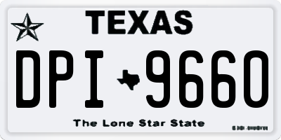 TX license plate DPI9660
